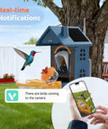 Dope Bird Feeder With Camera Outdoor Birdhouse AI Identifies 11000 Species 3K HD Quality and Arrival Alerts Solar Powered