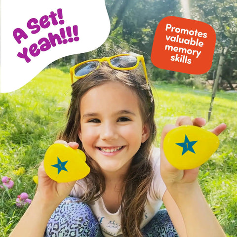 Child holding yellow plastic ducks from Duck Pond Matching Carnival Game For Kids Kid Friendly Inflatable Pool Play Set With 20 Plastic Ducks.
