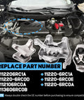 Close-up view of engine compartment showing 3 Pack Heavy Duty Engine Motor Mounts Fits 2022 2025 Nissan Rogue 1.5L Fwd.