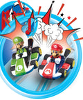 Carrera First Nintendo Mario Kart Slot Car Race Track Set With Mario And Luigi Two Cars Dual Controllers Battery Powered