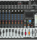 XenYX X1222USB Premium Sixteen-Input Two-By-Two Bus Mixer with boutique-quality mic preamps, four pro-grade compressors.