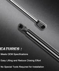 Close-up of Rear Hatch Strut Lift Supports For Hyundai Santa Fe 2013 2014 Gas Spring Liftgate Replacement Shock Upgrade