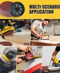 5 Inch 8 Hole Orbital Sander Pad Replacement Kit For DeWalt DW420 DW421 DW422 DW423 DW426 And Makita BO5010 BO5030K BO5031K BO5041