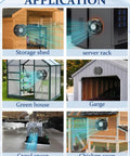 Applications of Beefy 110V 120V Axial Fan With Dual Ball Bearings And Switch in sheds, and greenhouses and more