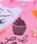 30 Piece Precision Craft Weeding Tools Set For Vinyl Weeding And DIY Art Projects, Scrapbooking, Sewing, And Hobby Crafting on pink fabric with cupcake design