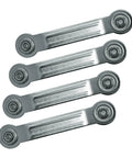 4 Pack Glider Bearing Arm Bracket Hardware For Rocker Replacement Parts 6.4 Inch Length silver galvanized arms with bearing ends