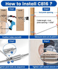 Installation guide for Twenty Pack One Eighth Inch Swageless Invisible Cable Railing Kit With Hidden Fittings And Lag Screws.
