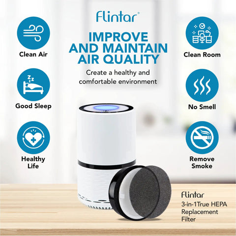 Replacement Filter For Levoit LV-H132 Air Purifier With H13 True HEPA Filter and descriptions of clean air benefits