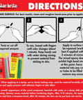 Instructions for using Waterproof Epoxy Aluminum Putty Stick For Quick Permanent Repairs On Boats RVs Outdrives And Tanks That Work Underwater No Fuss To Use Bonds Fast Stays Strong In Tough Conditions.