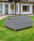 Waterproof Picnic Table Cover for 6 Ft Bench Set Windproof All Weather Gray Patio Table Protector For 70 And 72 Inch Tables outdoors