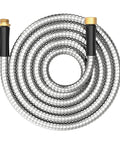 Durable 10 Ft Stainless Steel Garden Hose With No Kink Design Metal Water Hose Extension Coiled for Yard Use