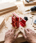 Pro Shop Adjustable Pocket Hole Jig Machined From Rugged Aluminum Alloy delivers precision fastener holes through hardwood panels.
