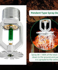 6 Pack Tough As Nails Quick Response Pendent Fire Sprinkler Heads Rock Solid Brass Body with water spray mechanism.