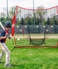 Portable 7x7 Baseball Net For Batting And Pitching, Oversized Hitting Net With Carry Bag, Durable Backyard Practice Net