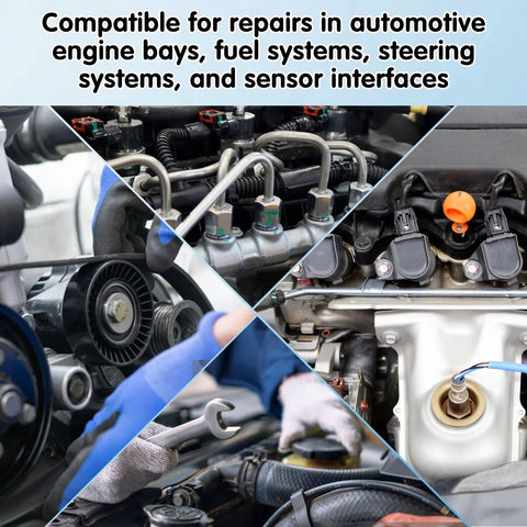 Langina Viton O-Ring kit, 300pcs, 22 SAE AS568 sizes for automotive engine and fluid systems, multi-view collage