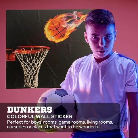 Basketball Room Decor Poster For Boys Wall Art With Dope Game Day Vibe Durable Vinyl Print Ideal For Sports Fans Bedroom