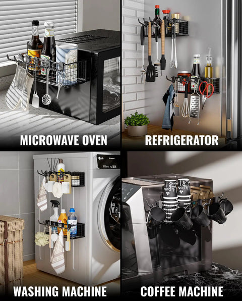 Magnetic Storage Bin For Grills And Pellet Smokers, Heavy Duty Magnetic Organizer on microwave, refrigerator, washer, coffee machine