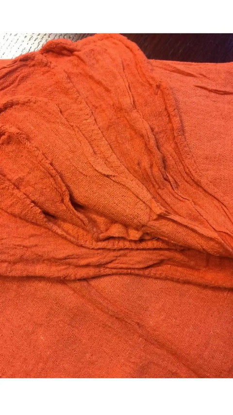 Pile of Orange 2500 Count Shop Towels Rags Industrial Grade 13x14 Heavy Duty Cotton For Mechanics Auto Shops And Workshops