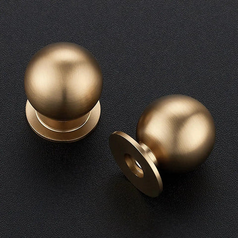 Sleek Champagne Bronze Round Dresser Knobs 12 Pack 0.95 Inch Diameter Dope Zinc Alloy Hardware For Cabinets And Drawers Modern Minimalist Look That Upgrades Any Furniture Quickly And Easily, pair of round knobs