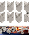 8 Pack Welding Table Fixture Pins With Adjustable Height And Anti Slip Grip Made From Heavy Duty Carbon Steel For V Groove