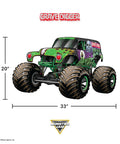 Grave Digger Monster Jam Wall Decal With 3D Augmented Reality Interaction Peel And Stick 28 Inch Epic Wall Decor