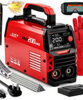 110V Pulse Welder For DIY Pros, 20 To 200A 2 In 1 Stick And TIG, portable arc welder with accessories and protective gear