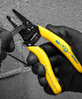 Wire Stripper Tool For 8-16 Solid And 10-18 Stranded Wire With Precision Stripping Holes, Ergonomic Curved Handles, Textured Sleeves
