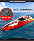 2.4Ghz RC Speed Boat With Dope 390 Motor, water cooling, speed adjustment dial, ideal gift for outdoor water play