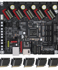 Skr 3 Ez 32Bit Silent Control Board with EZ Driver Compatibility for EZ2209 shown with drivers for FDM 3D printer upgrade