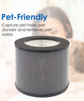 AP006 Replacement Filter 3-in-1 H13 Main Filter with Pre-Filter and Activated Carbon displayed, improves air quality.