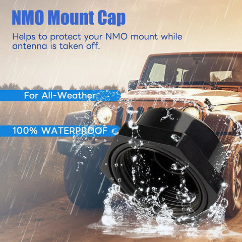 2 Pack NMO Antenna Mount Cap With O Ring Seal Weatherproof Dust And Rain Cover in rain by vehicle