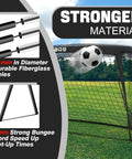 9x5 Feet Portable Kids Soccer Goal For Backyard Practice With Carry Bag Foldable Trapezoidal Frame Durable 420D Oxford Cloth Net