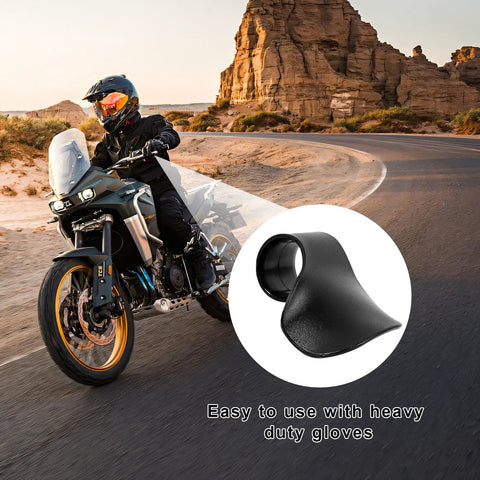 Universal Motorcycle Cruise Control Assist And Throttle Stabilizer Handlebar Wrist Grip designed for comfort with heavy duty gloves.