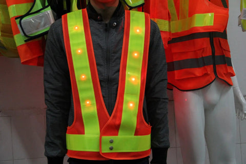 Keep It Lit And Stay Fly On The Streets With This Fresh 16 Led Reflective Safety Vest Delivering Peak Visibility And Rapid Flash Modes For Night Cycling Construction Jobs And Evening Runs