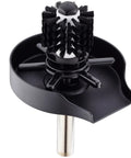 Matte Black Glass Rinser For Kitchen Sink With Automatic Cup Washer And Brush, Stainless Steel Faucet Rinsing Device With Dual Water Jets