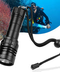 Ultra Bright 3000 Lumen Scuba Dive Light With Magnetic Ring Switch IPX8 Waterproof To 100 M Four Mode Underwater Flashlight