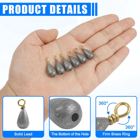 77 Piece Fishing Weights Sinkers Kit With Split Shot Bullet Pyramid Egg And Drop Shot Weights Assorted Sinker Set In One Sixteenth One Eighth Three Sixteenths One Quarter Three Eighths One Ounce For Freshwater Saltwater Surf Fishing Bass Catfish with hand and lead sinkers