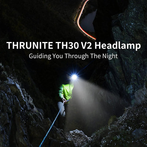Person using Beast Mode Bright USB C Rechargeable Headlamp With 3320 Lumens And 170 Meter Beam, illuminating rocky path at night.
