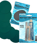 Heavy Duty Vinyl Patch Kit For Pools And Inflatables Eight 2 Inch Patches Waterproof 1100 Denier Polyester Kit Packaging
