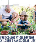 Family gardening using Stainless Steel 4mm Threaded Rods With Hex Nuts Set for garden stakes and beaded projects, outdoors