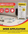 Heavy Duty Toggle Bolt Anchor Kit For Drywall Includes 1/8 X 2 In, 3/16 X 3 In, And 1/4 X 3 In Toggle Bolts with packaged anchors