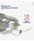 DC47-00019A Heating Element Replacement For Samsung Electric Dryers And Whirlpool Models with installation guide icon