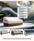 Beefy 3 Seater Outdoor Couch Cover Fits Up To 76Wx32Dx31H Inches Waterproof Heavy Duty Patio Furniture Cover with All Weather Protection