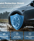 Heavy Duty Mud Flaps For Tesla Cybertruck 2024 Through 2026 Premium Splash Guards, protecting vehicle from mud and grime.
