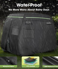 Heavy Duty Built Tough 600D Golf Cart Cover For 6 Passengers Outdoor All Weather Protection with reflective strips in rain