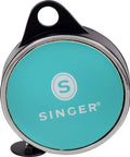 Teal ProSeries 98 Inch Retractable Tape Measure With Leatherette Case, featuring easy clip for lanyard or keyring.