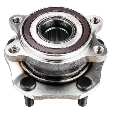 Front Wheel Bearing Hub Assembly For 2014 To 2023 Nissan Rogue And 2017 To 2022 Rogue Sport 5 Lug Bolt On Direct Replacement OE 513357 Premium Quality Wheel Bearing And Hub Assembly close-up