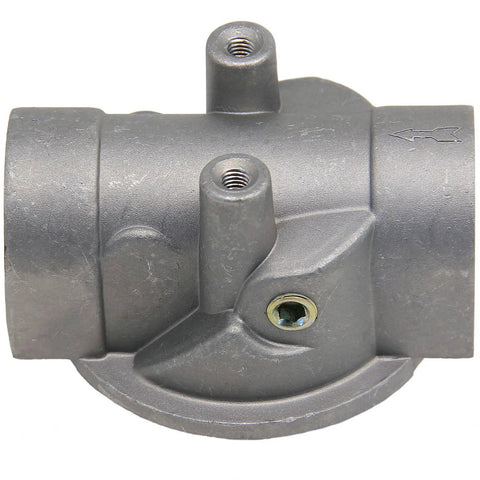 Heavy Duty Hydraulic Filter Base Oil Filter Head Assembly With 3/4 NPTF Ports And 1-12 Thread Replaces OB1318 P561136 AM106735 HH561134