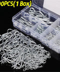 R Shaped Cotter Pins Stainless Steel Hairpin Clips Assortment Kit, 100 pcs in box for Trailer Hitch Lawn Mower Automotive Projects