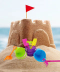 Colorful Six Pack Mini Beach Bucket Sets With Sand Buckets Shovels Rakes And Scoops Ideal Party Favors For Kids Toddlers Birthday Treats For Boys
